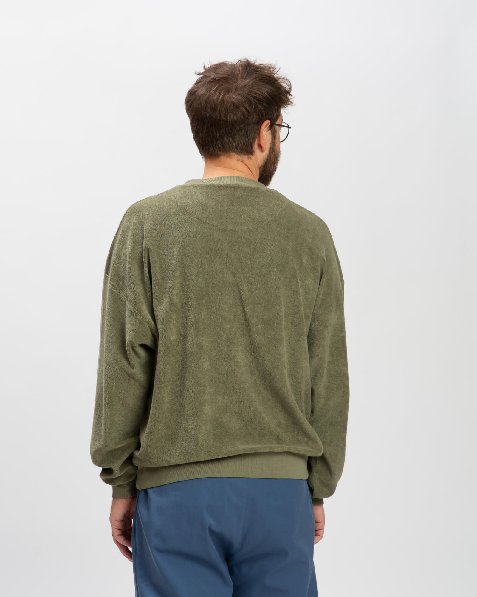 Terry Sweatshirt olive green