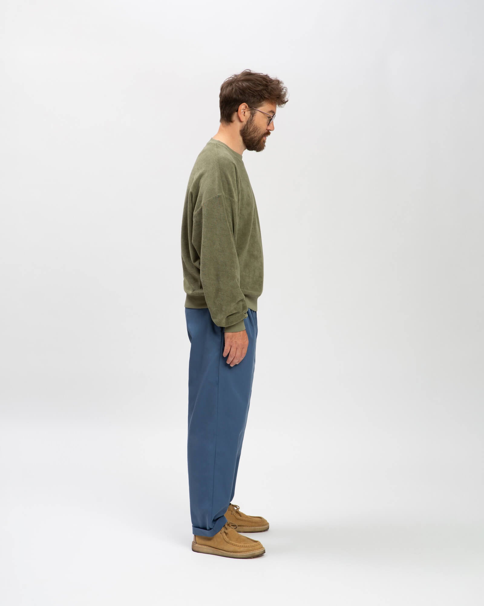 Terry Sweatshirt olive green