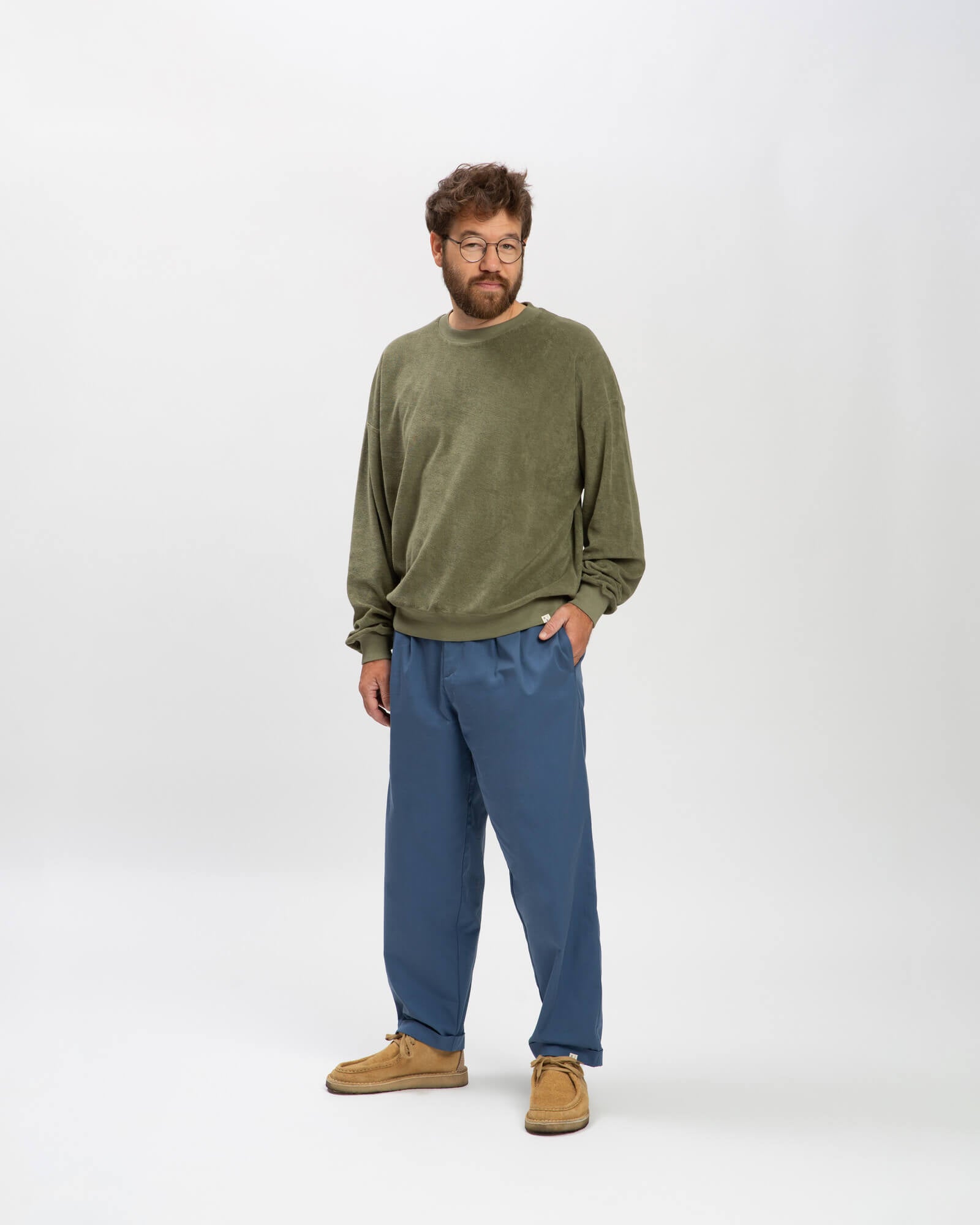 Twill Pants blue