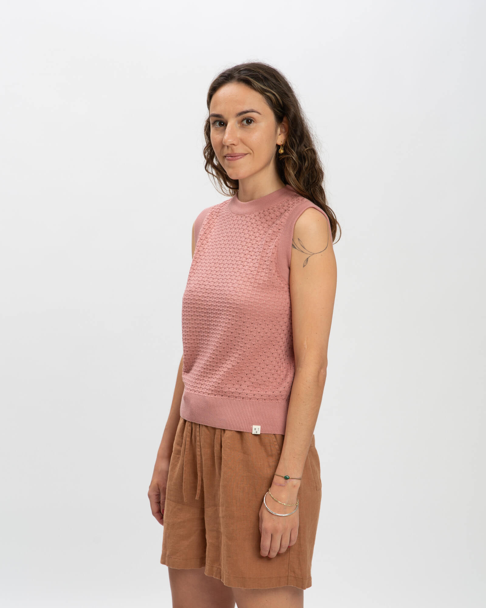 Cotton Knit Top dusk pink