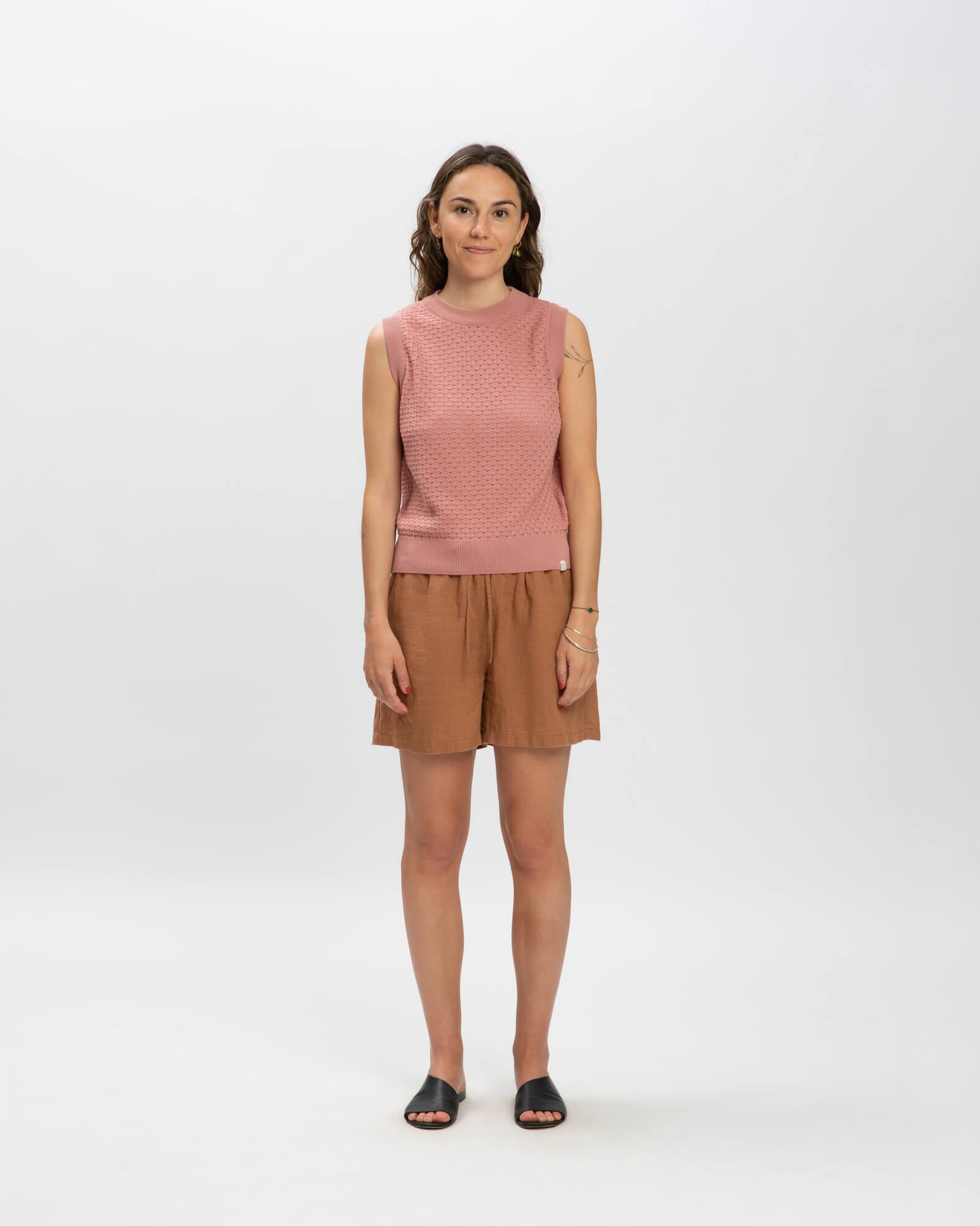 Cotton Knit Top dusk pink