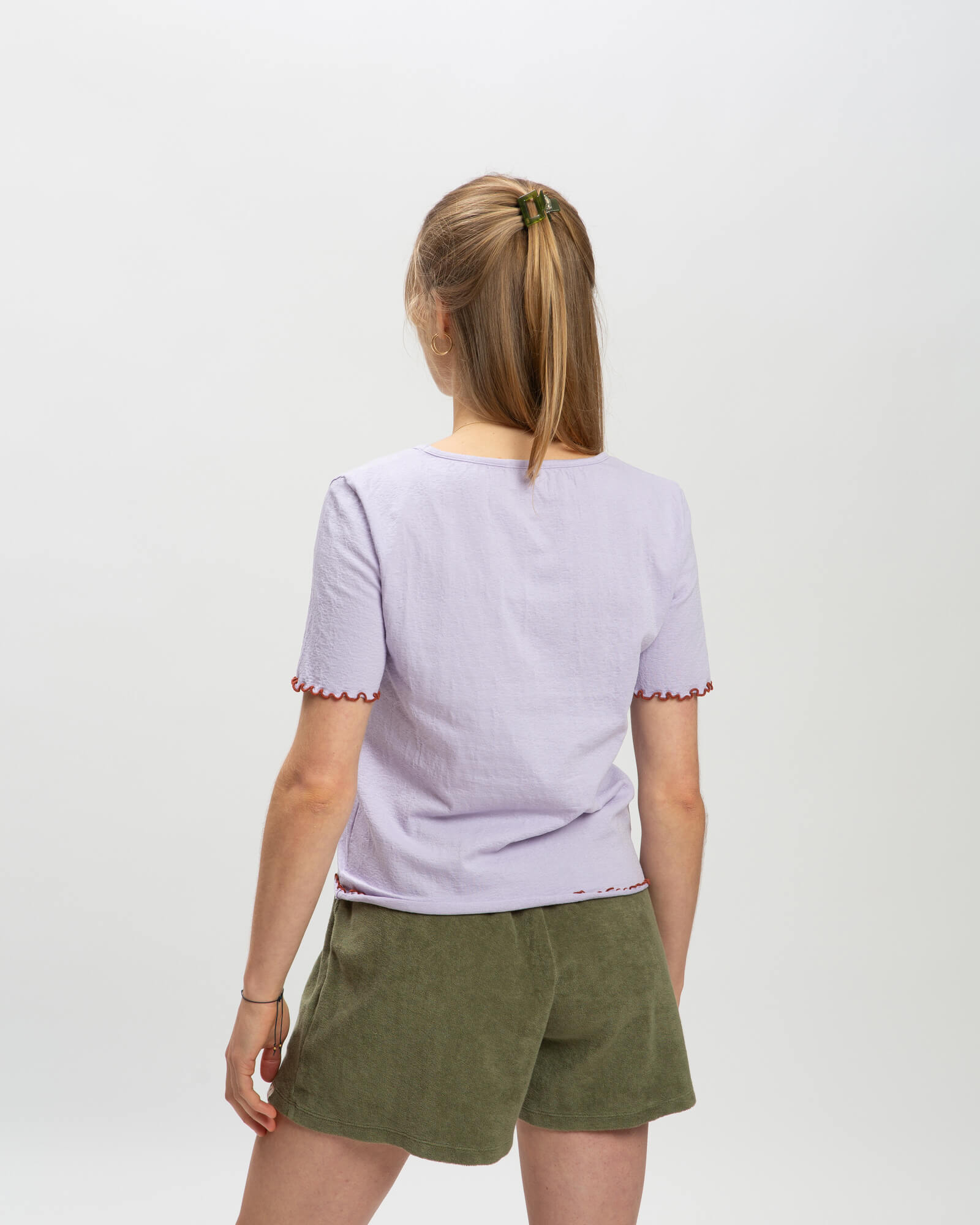 Curly T-Shirt viola