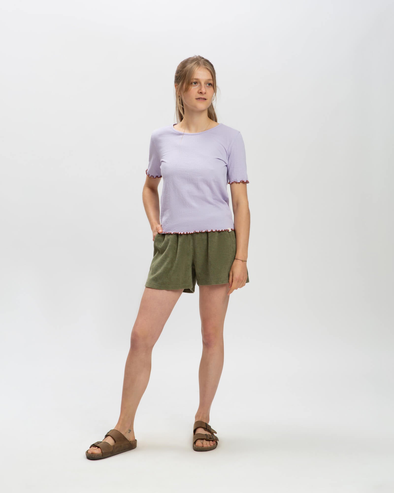 Curly T-Shirt viola