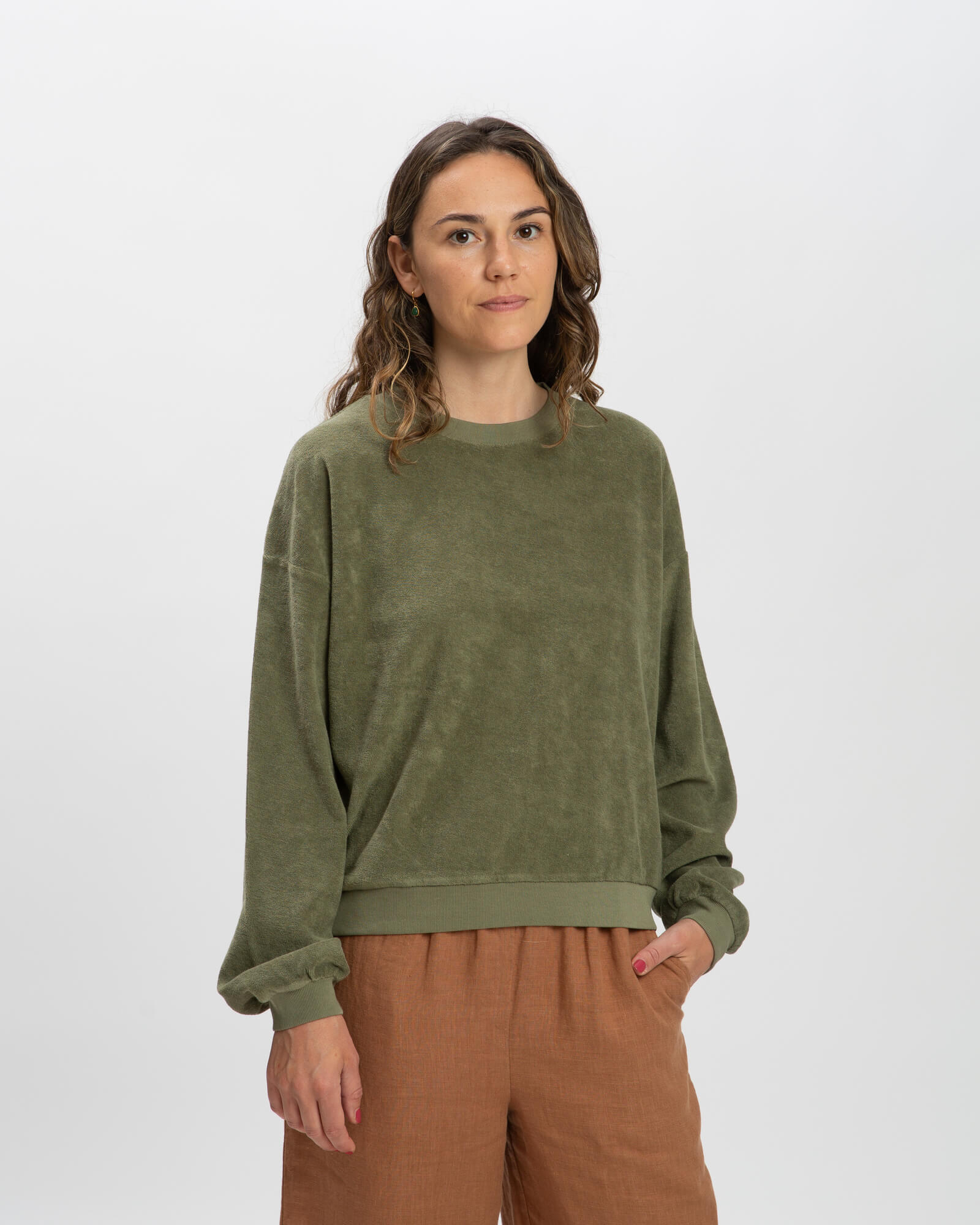 Light Sweatshirt olive green