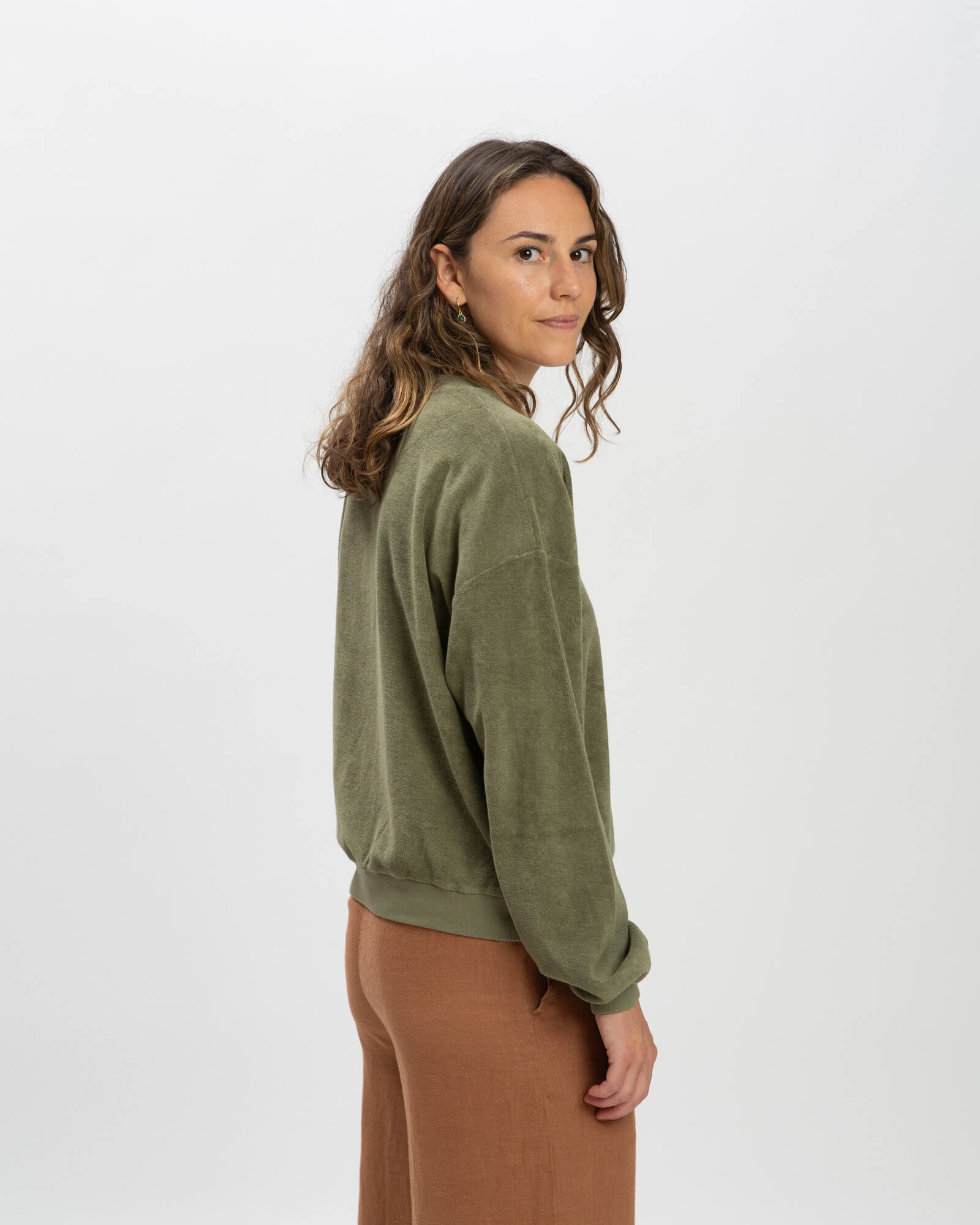 Light Sweatshirt olive green