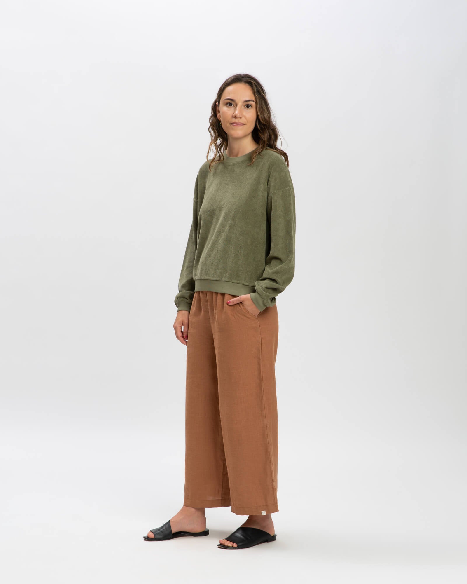 Light Sweatshirt olive green