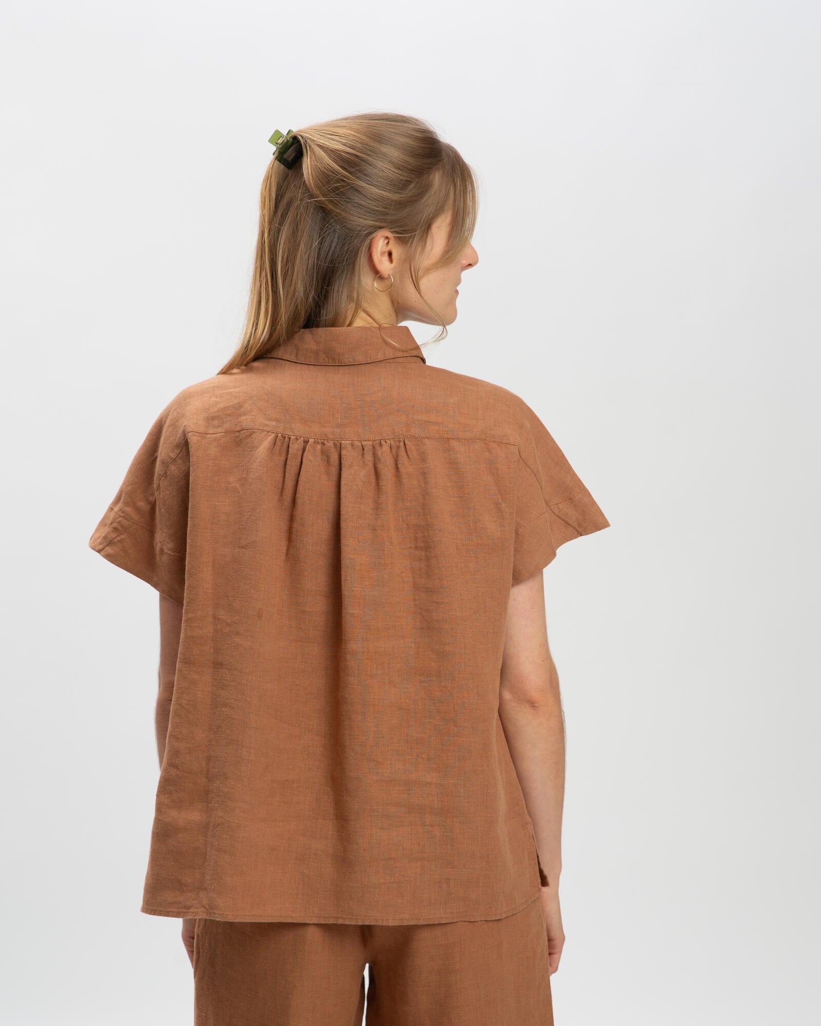 Linen Blouse coffee