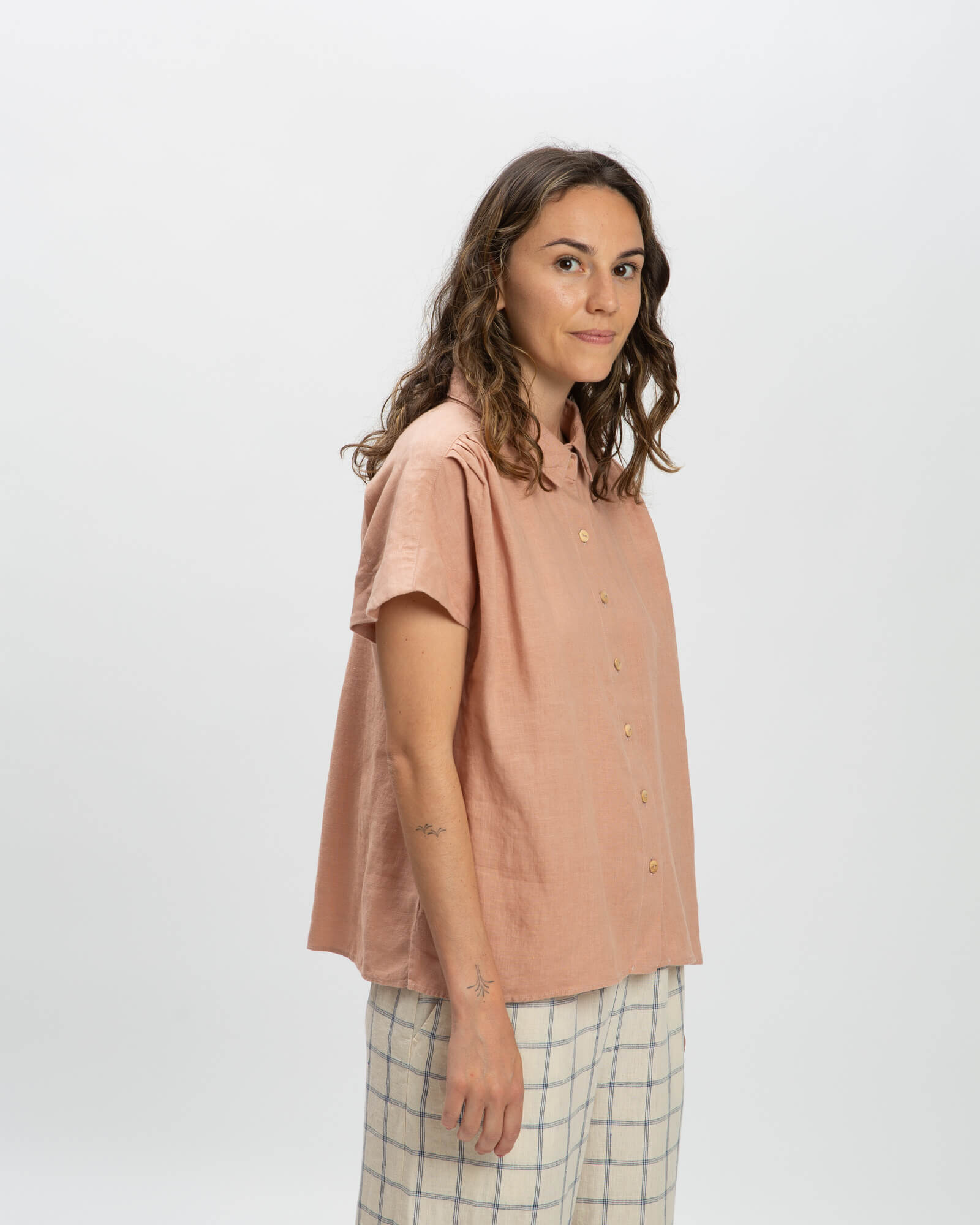 Linen Blouse rose