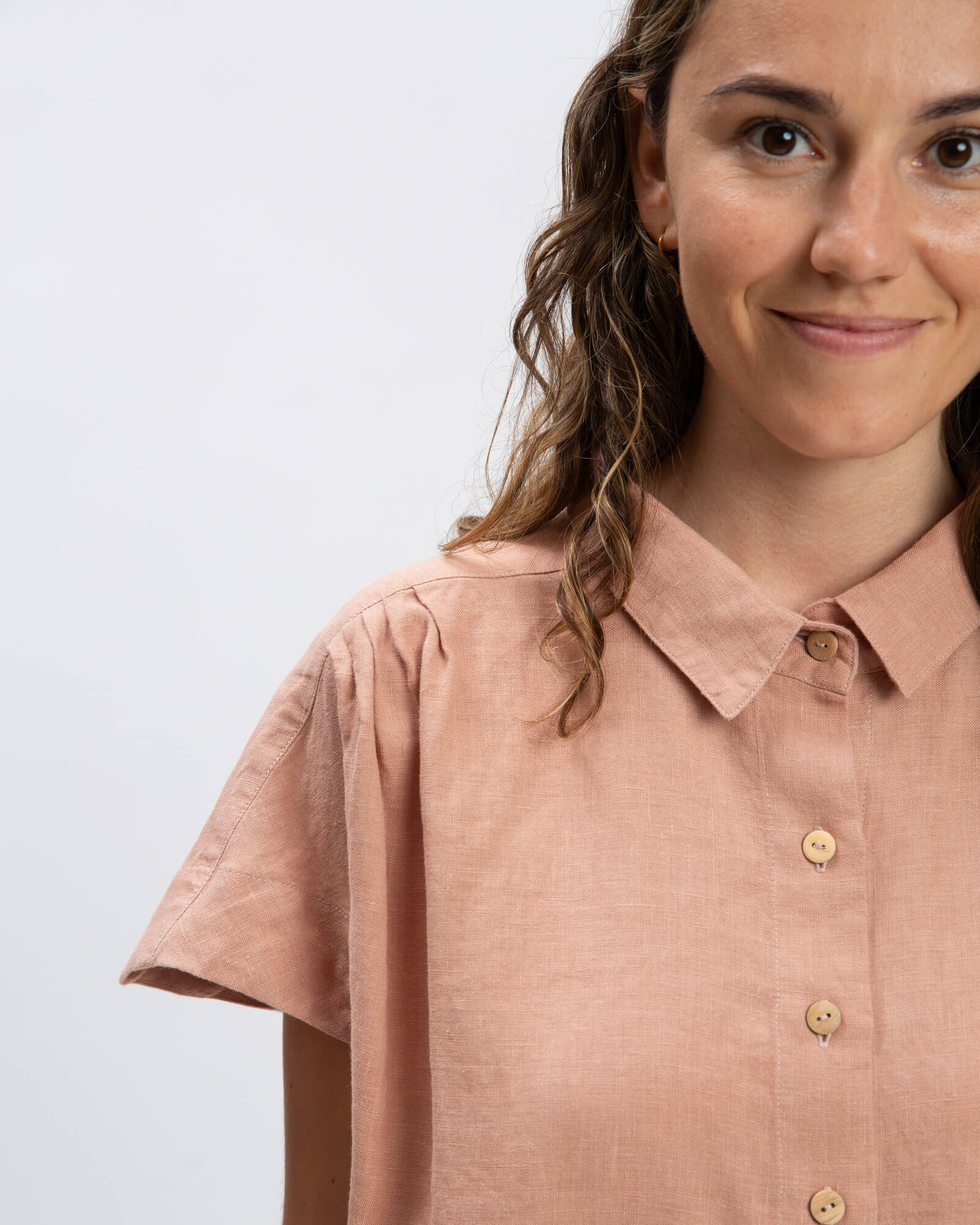 Linen Blouse rose