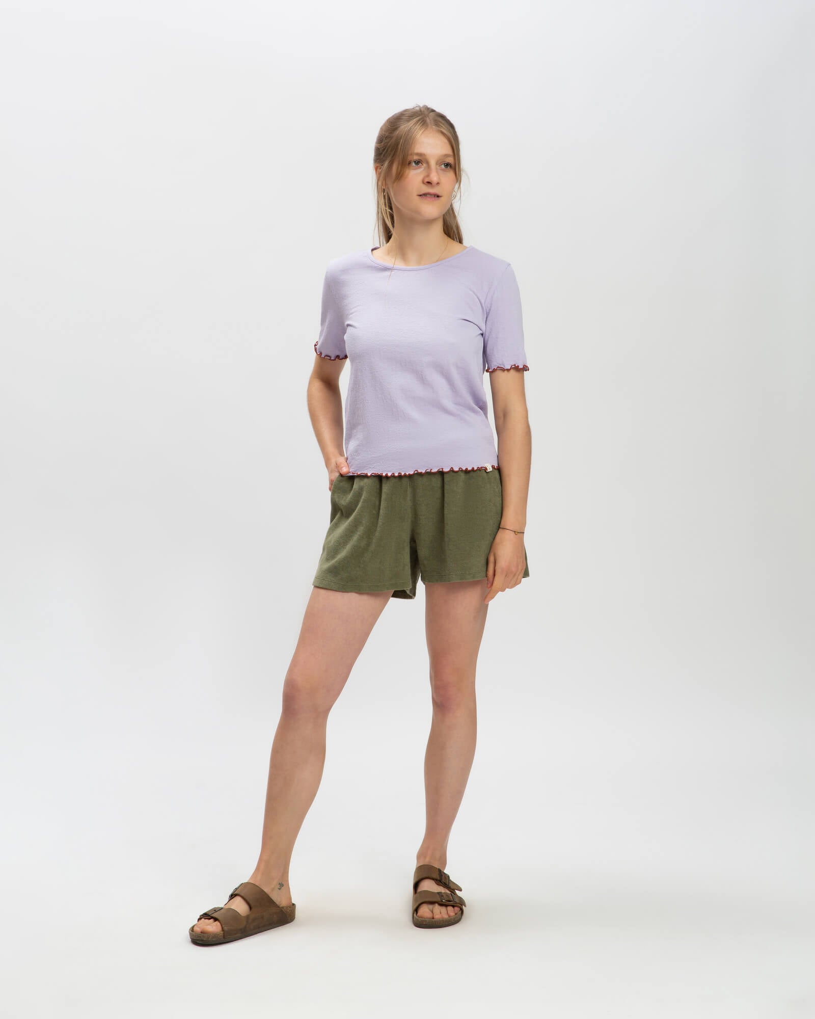 Terry Shorts olive green