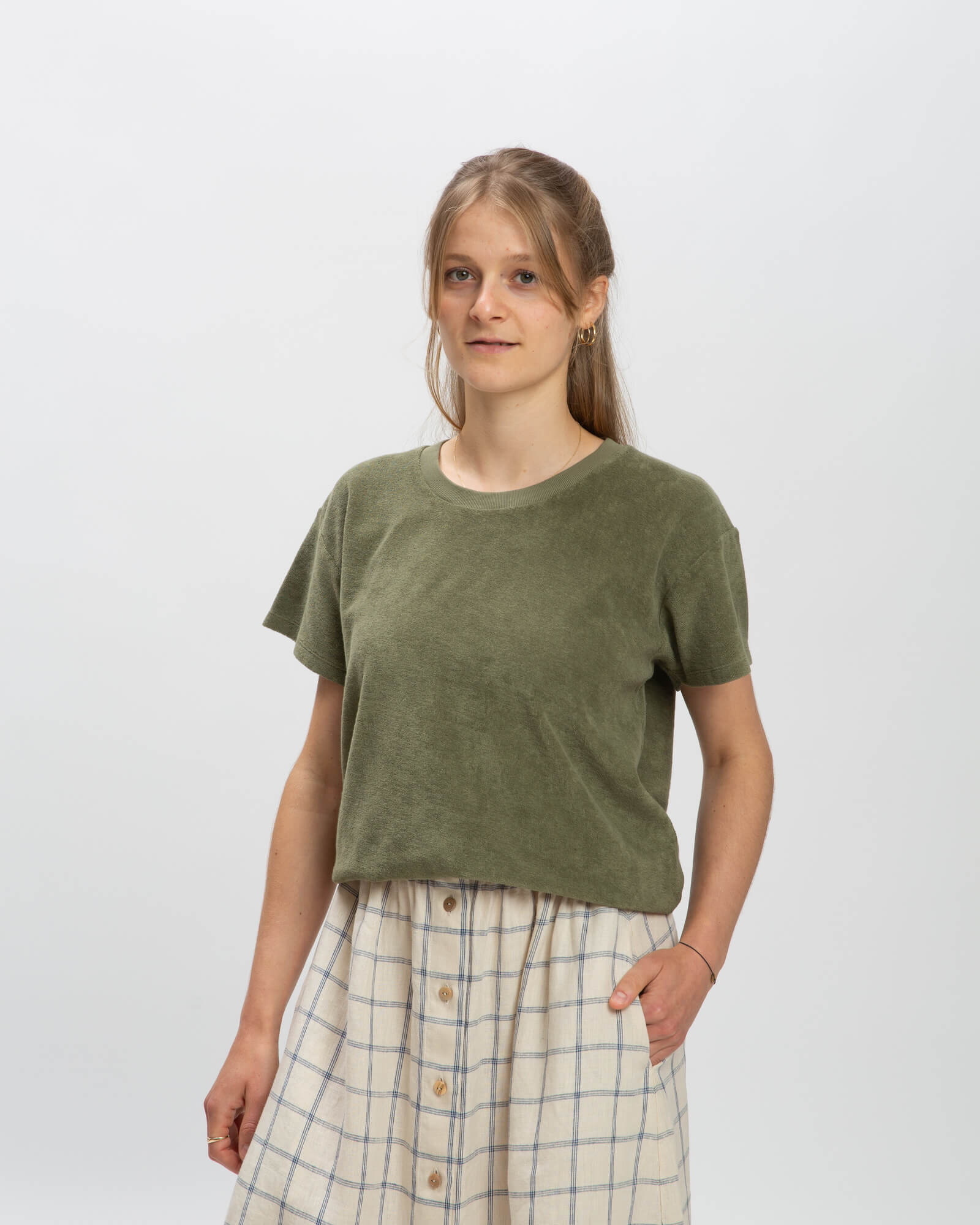 Terry T-Shirt olive green