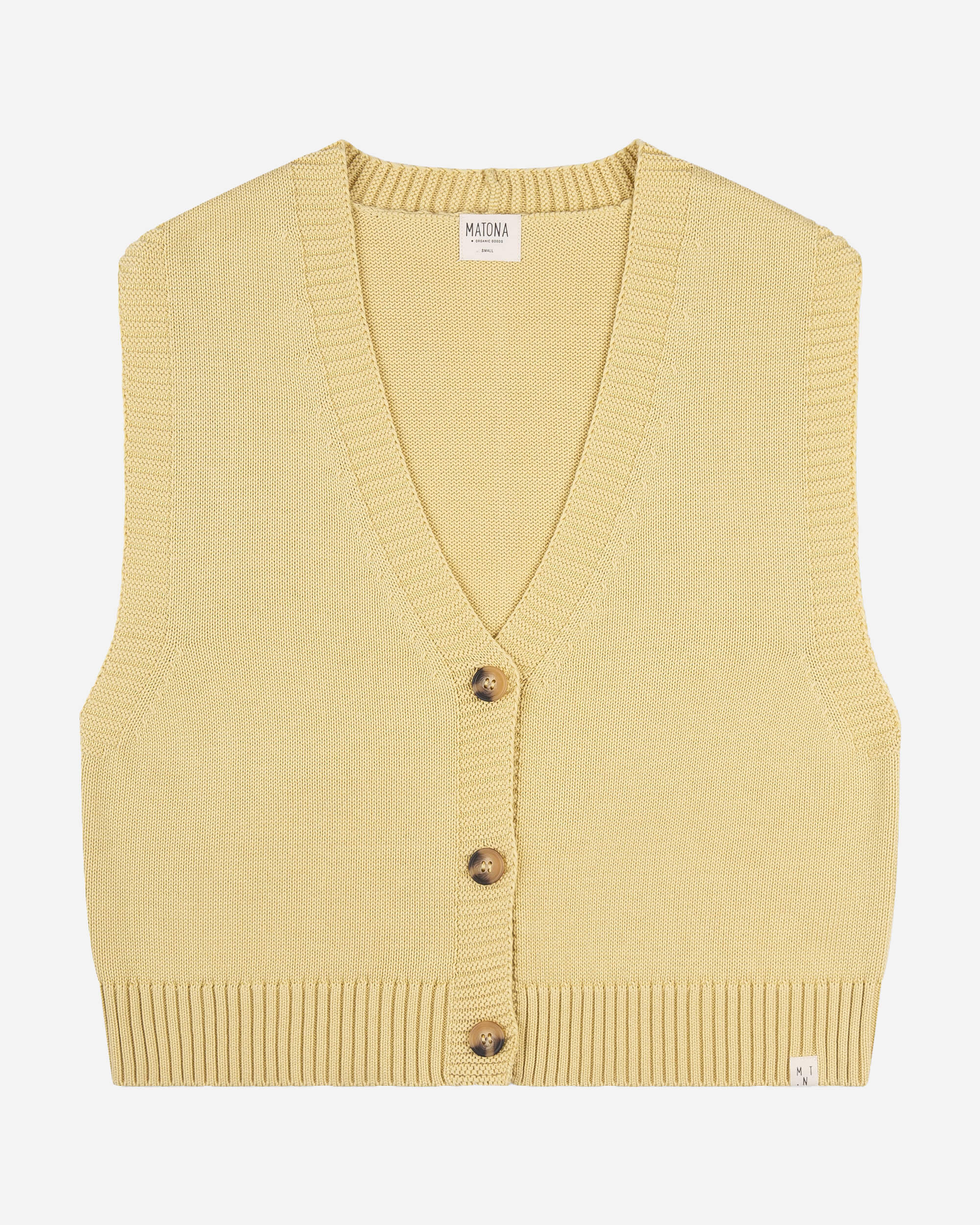Boxy Knit Vest vanilla