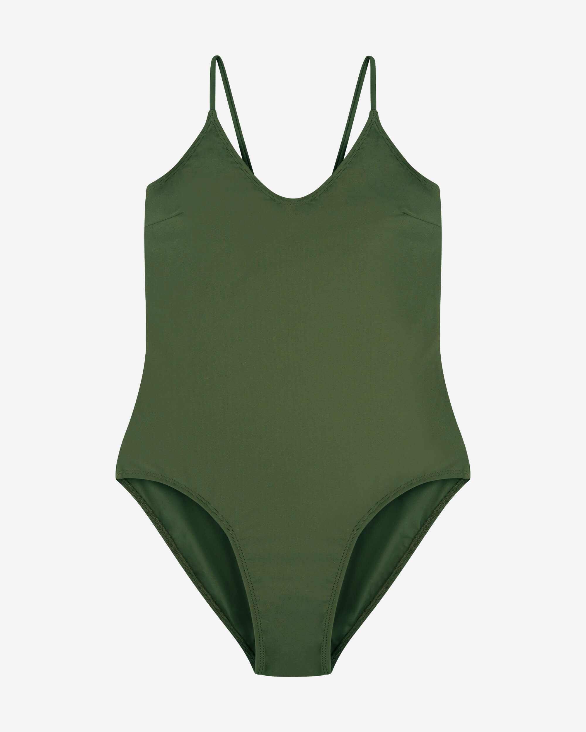 V-Neck Bathing Suit basil