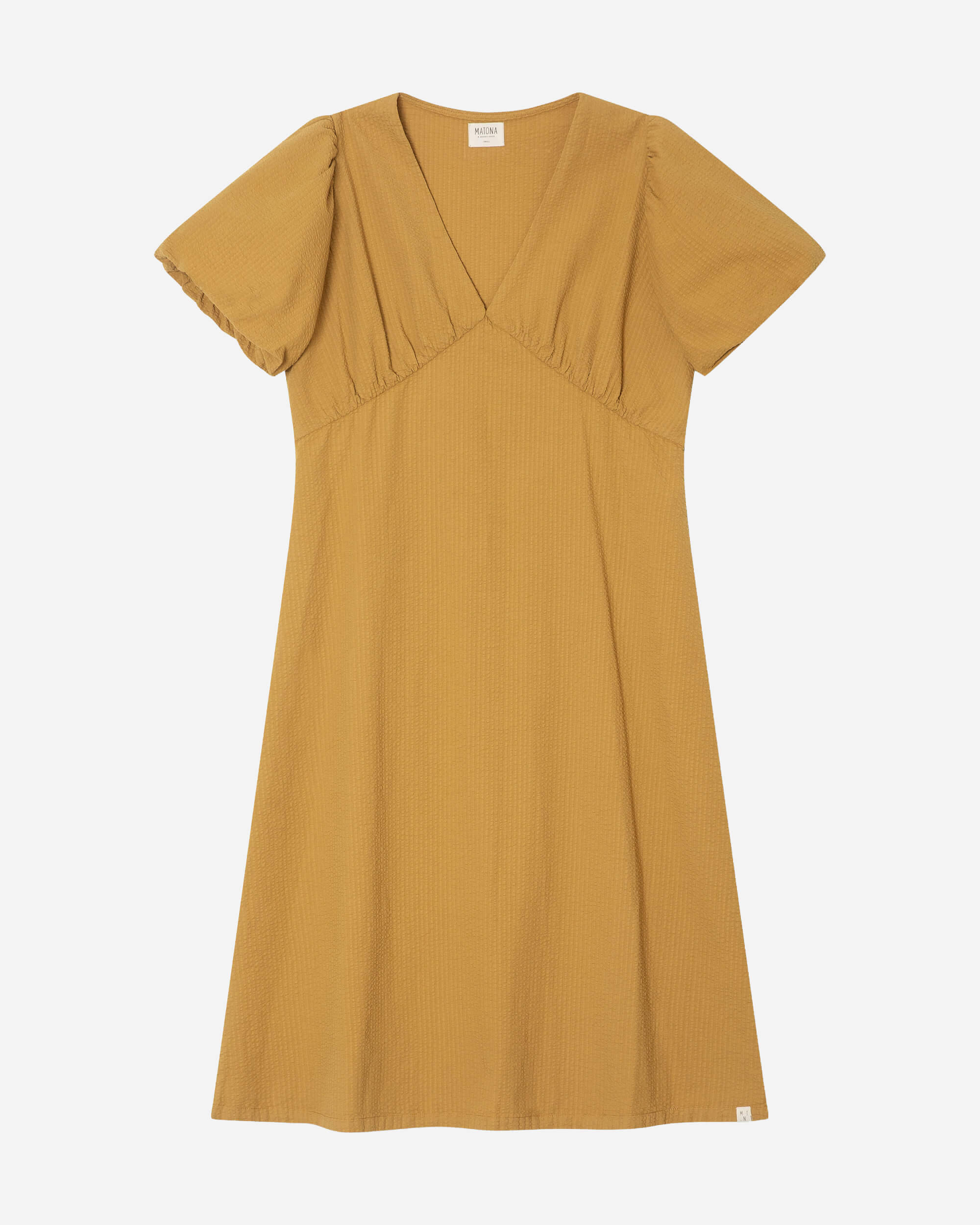 V-Neck Dress honey