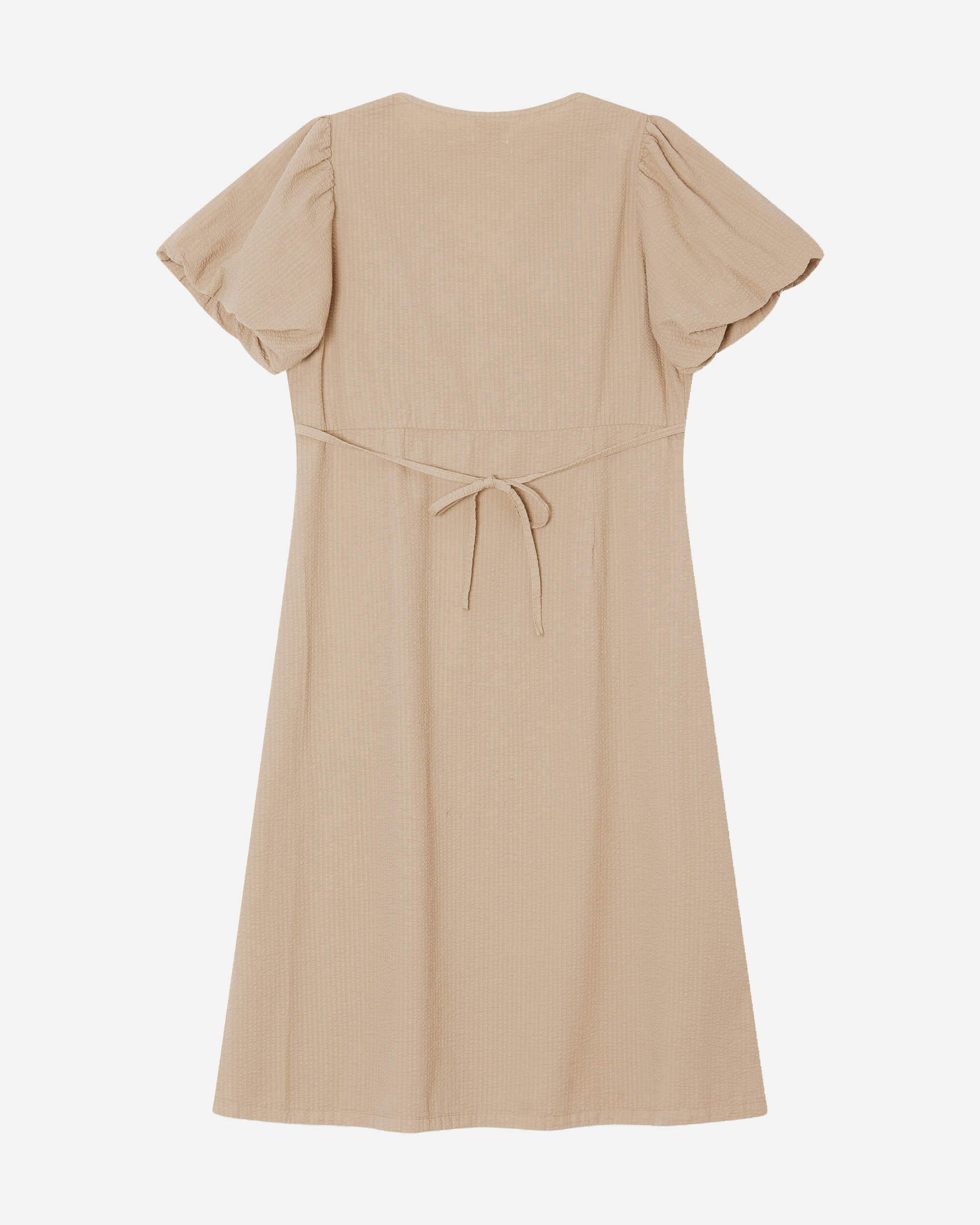 V-Neck Dress sand