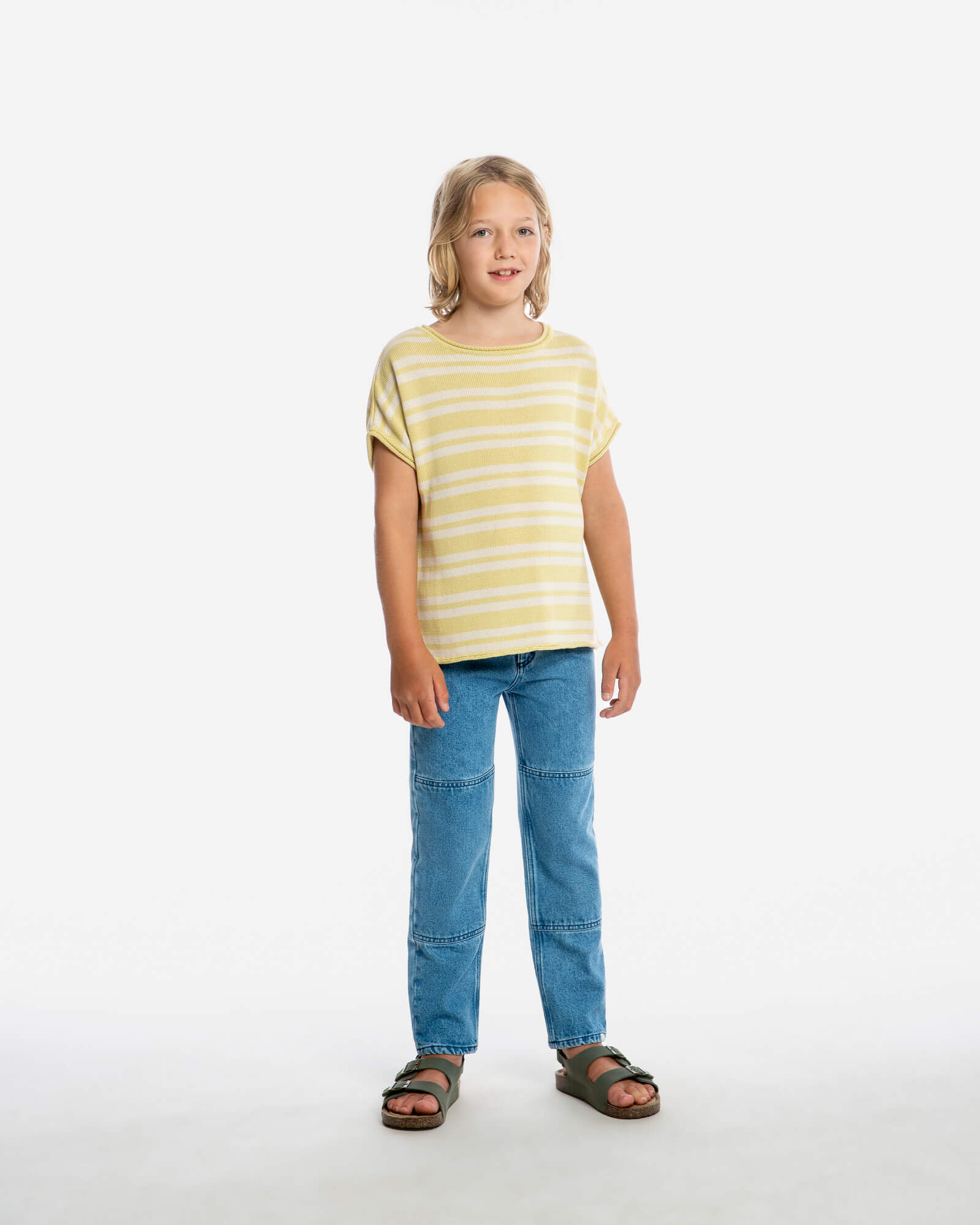 Boxy Knit T-Shirt vanilla/bone