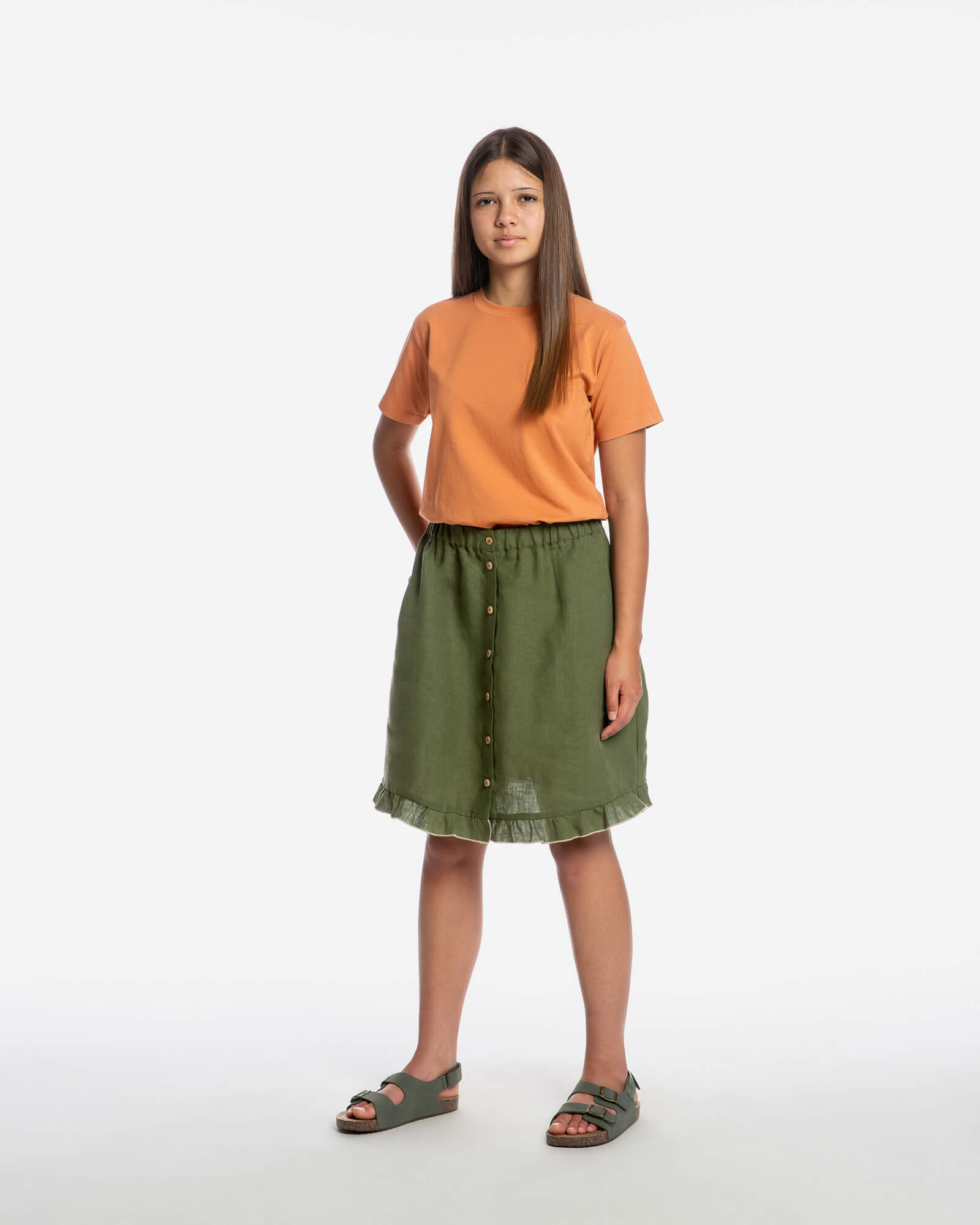 Frill Skirt olive
