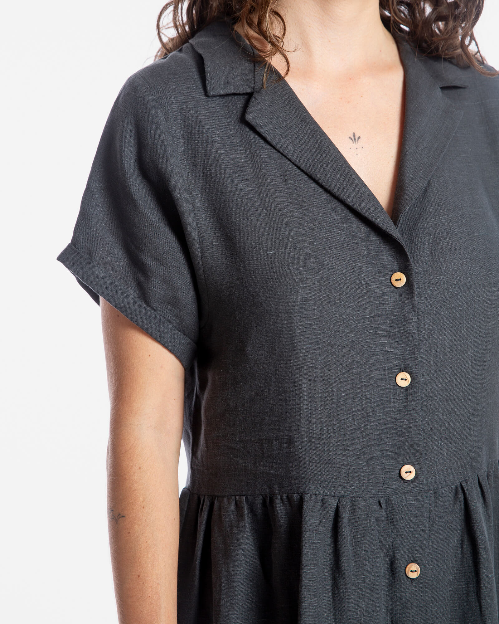 Collared Dress black