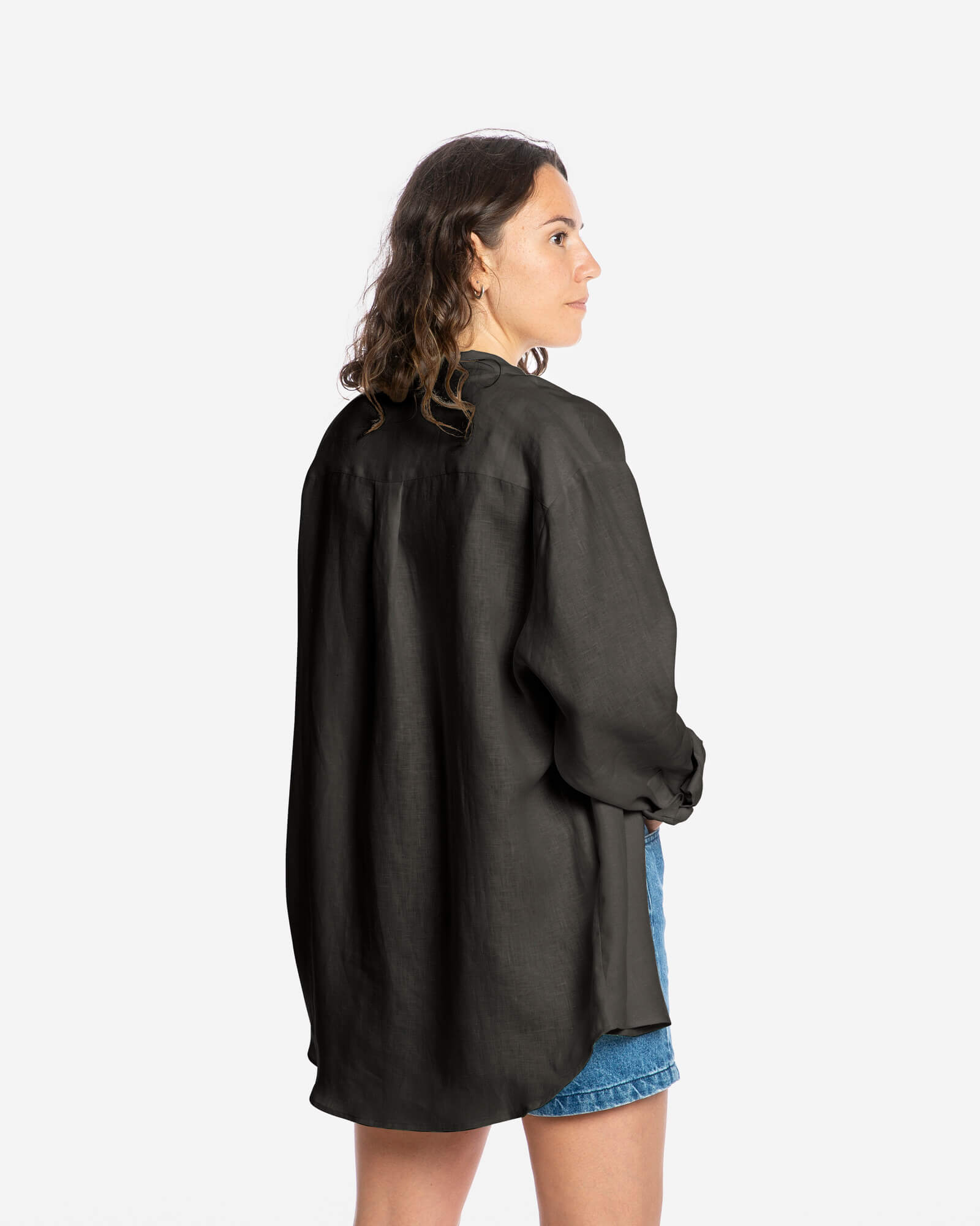 Linen Shirtblouse black
