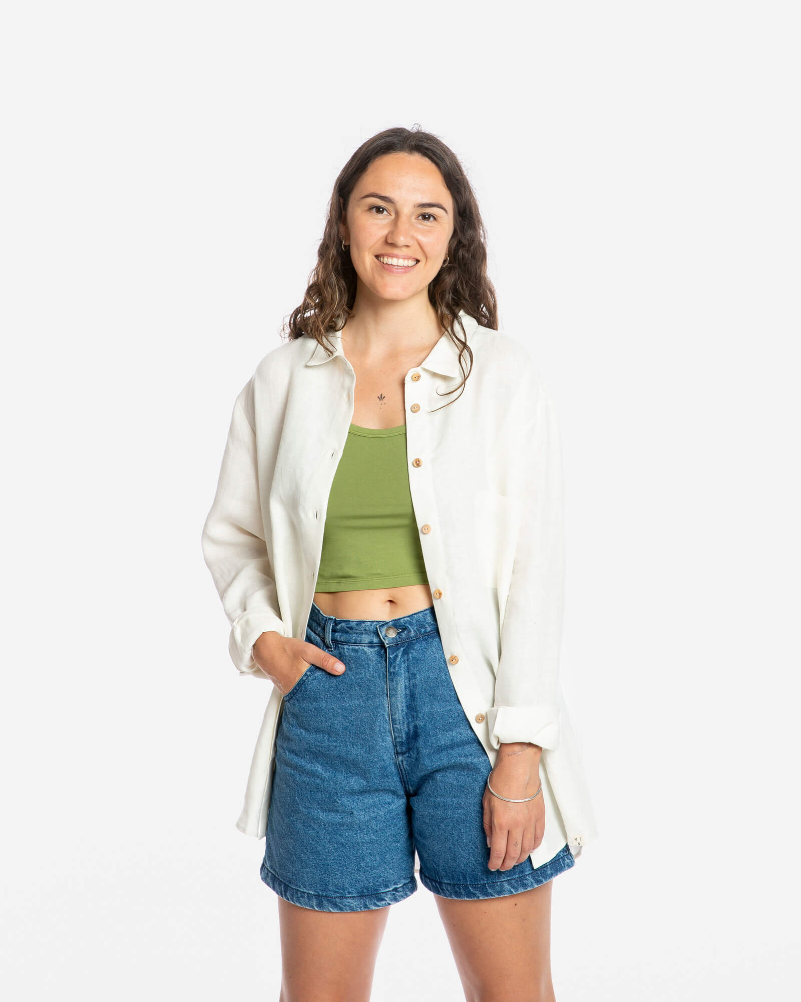 Linen Shirtblouse white