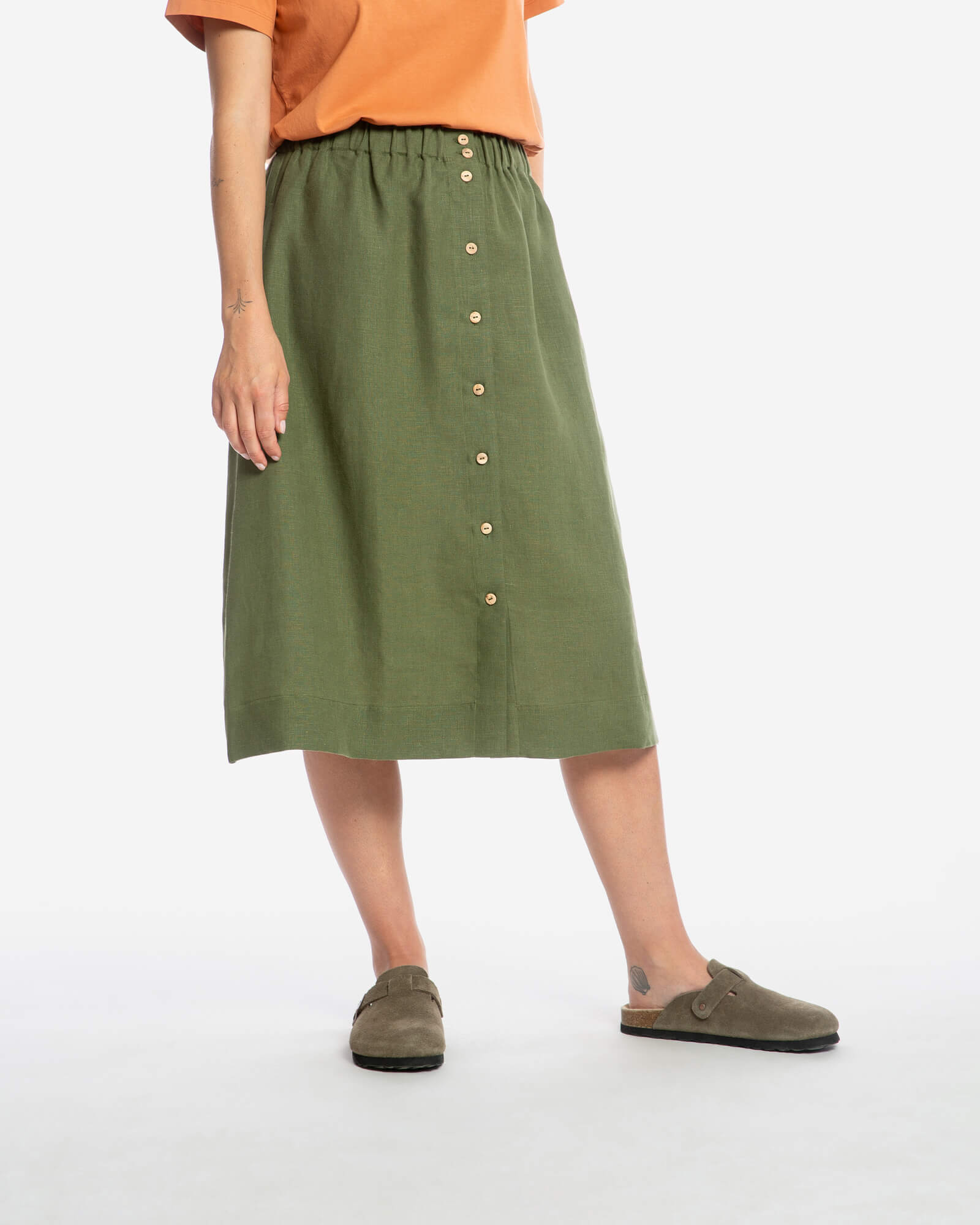 Midi Skirt olive