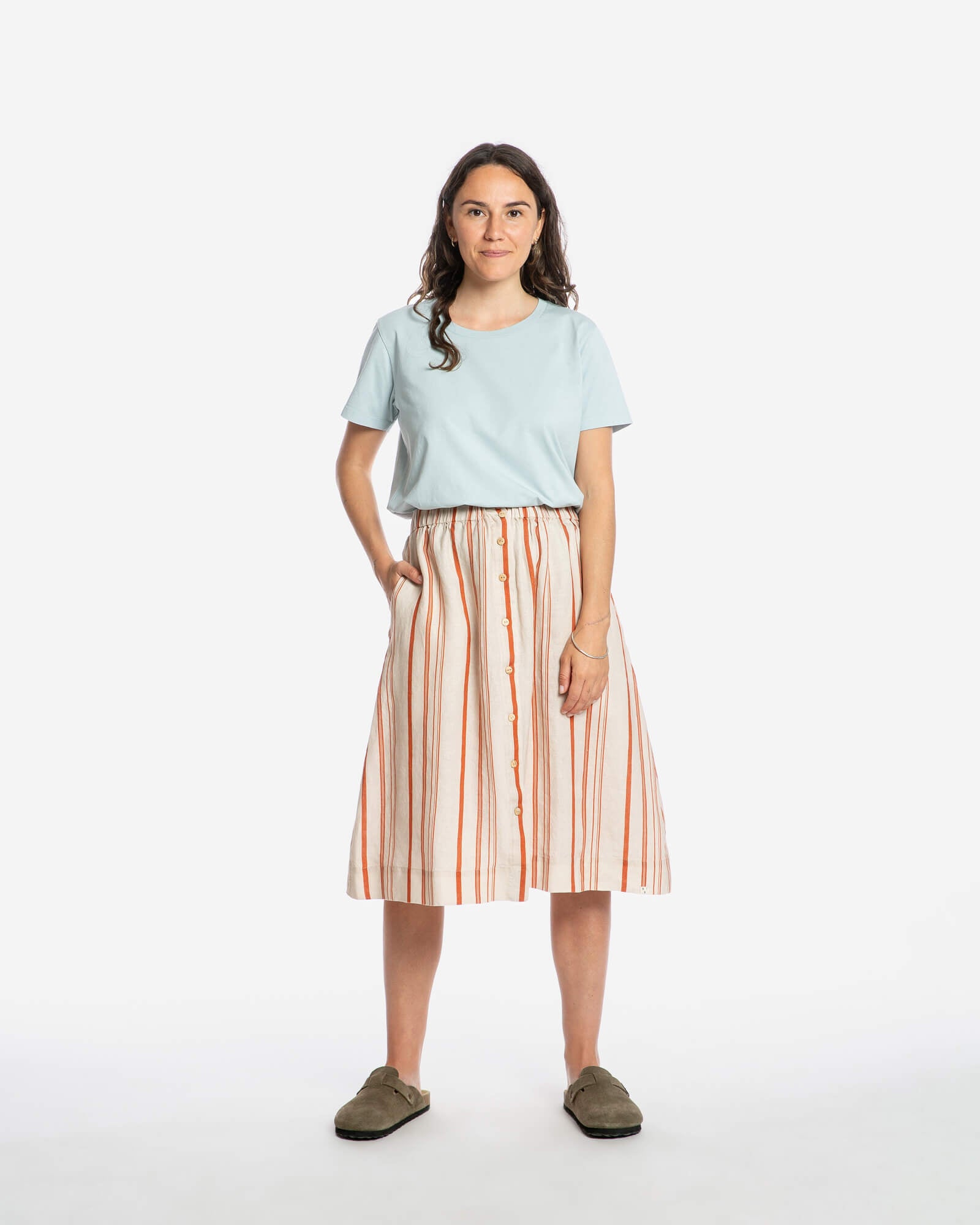 Midi Skirt striped