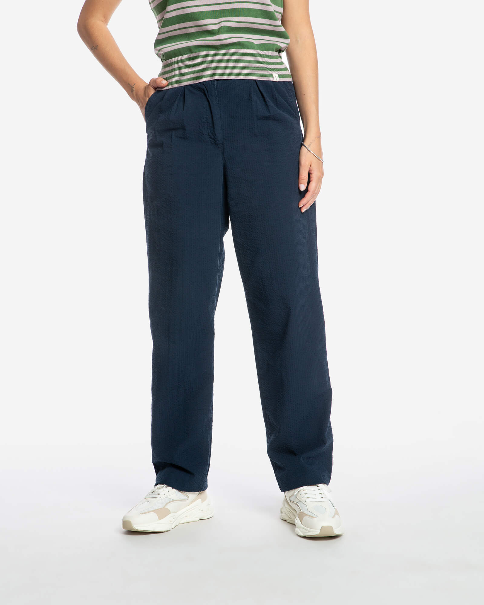 Pleated Pants navy