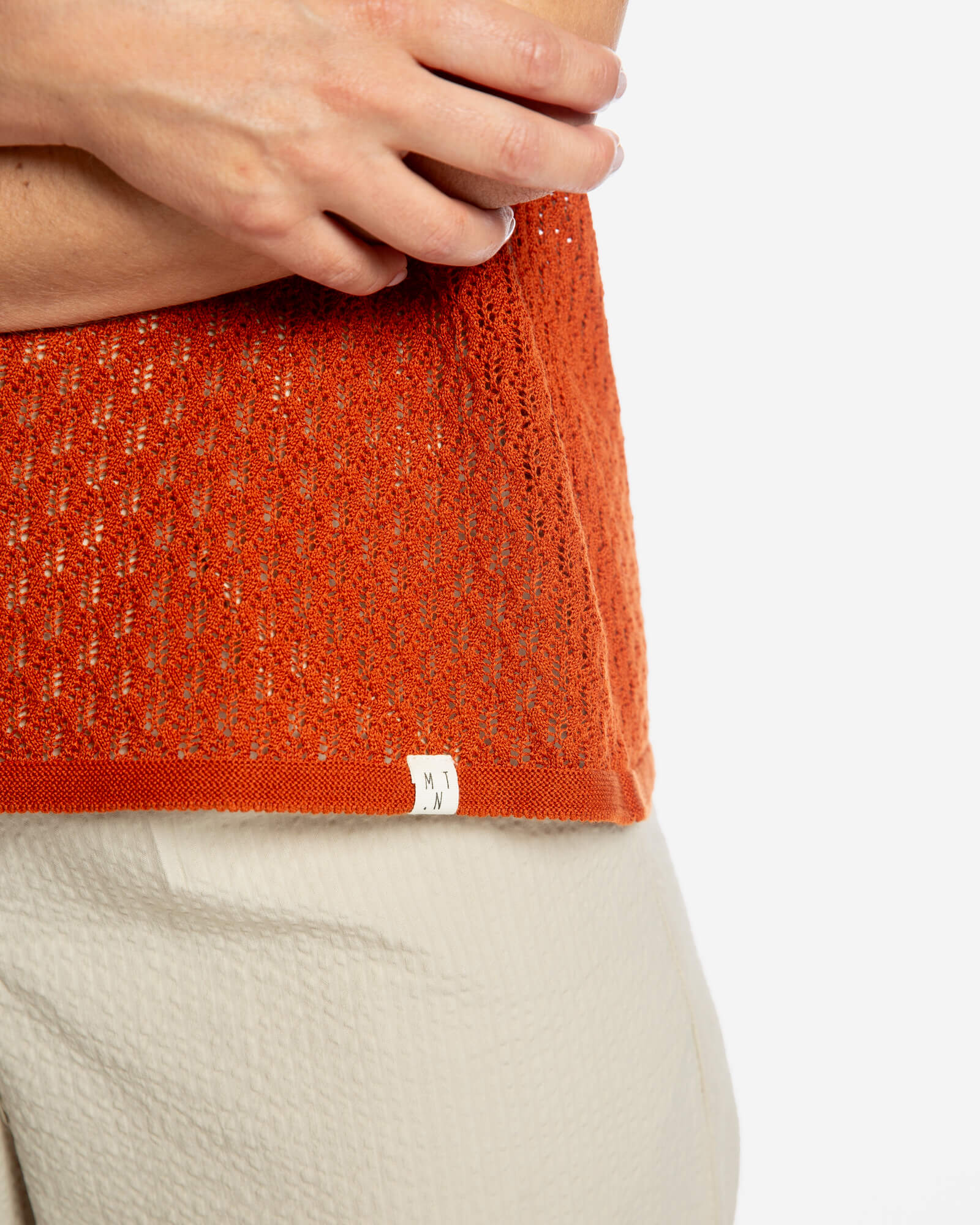 Pointelle Blouse copper