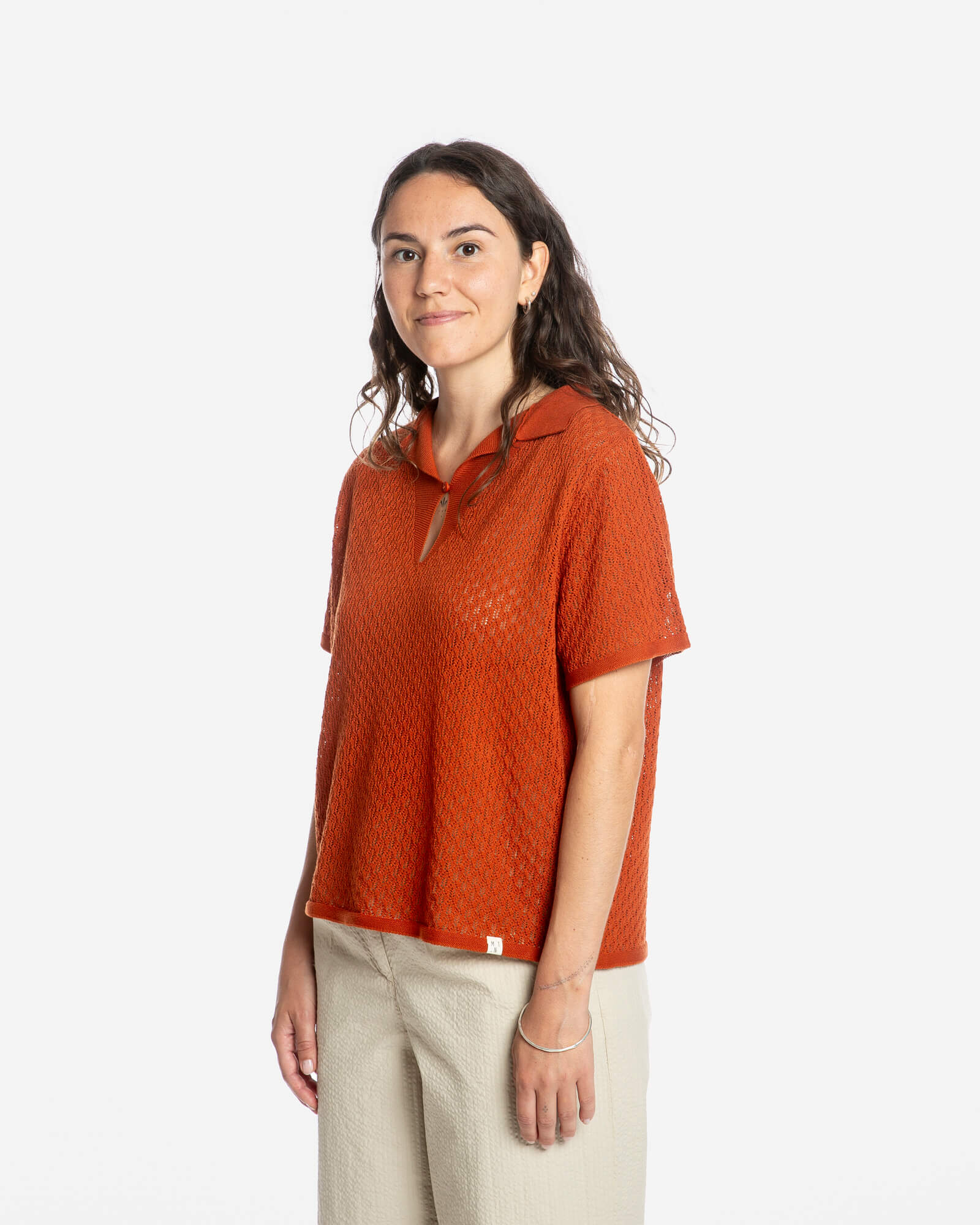 Pointelle Blouse copper