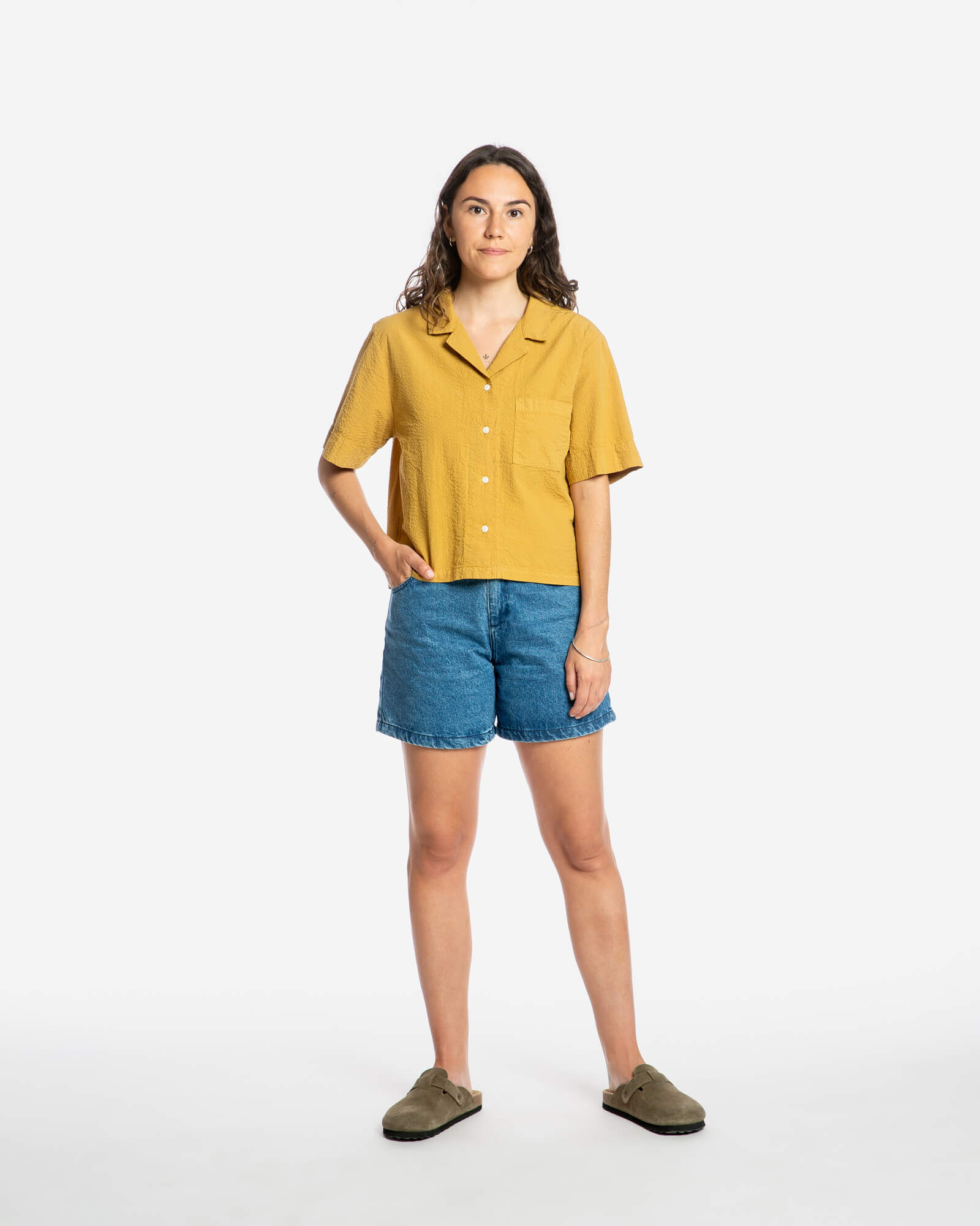 Seersucker Blouse honey