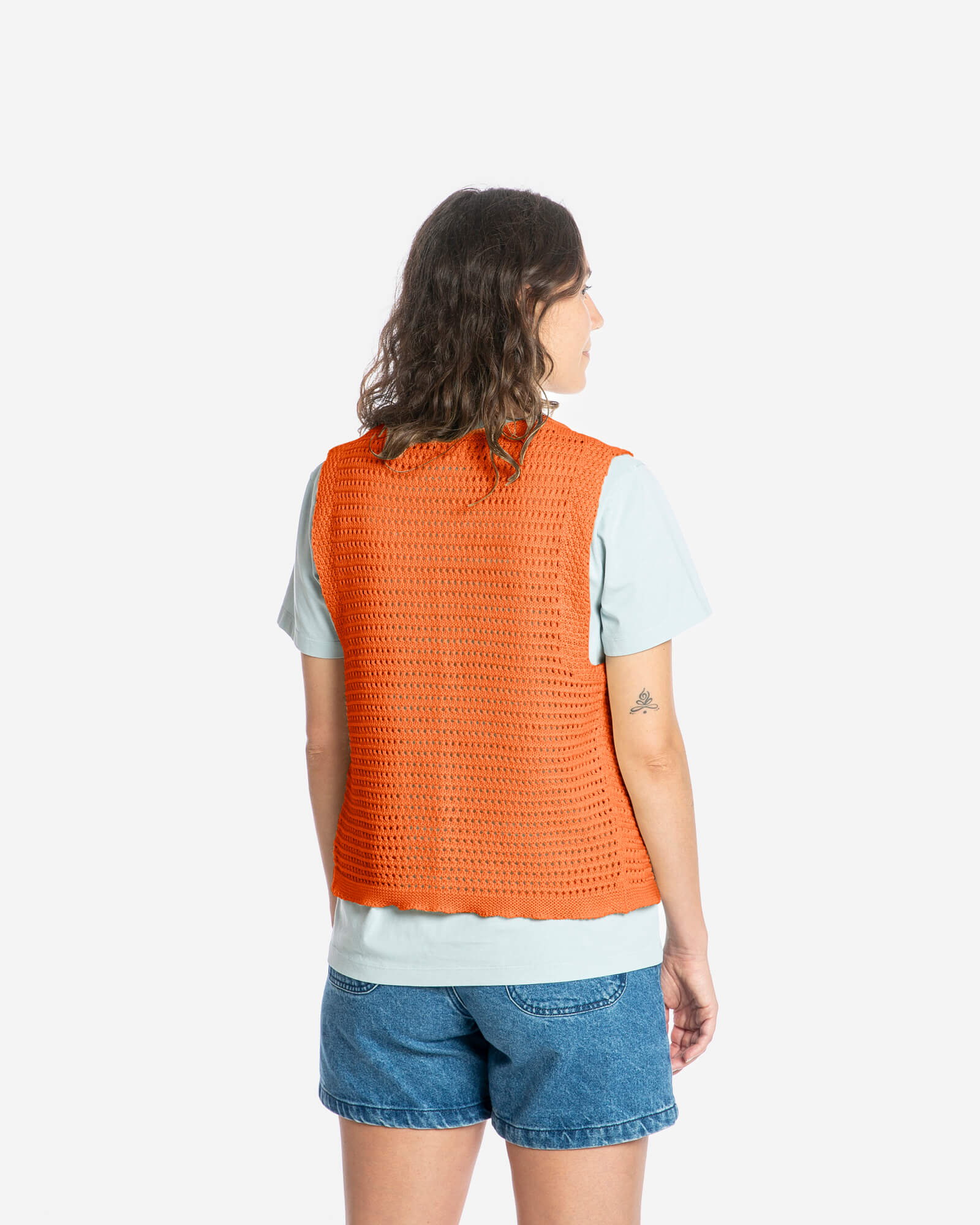 Tie Vest apricot