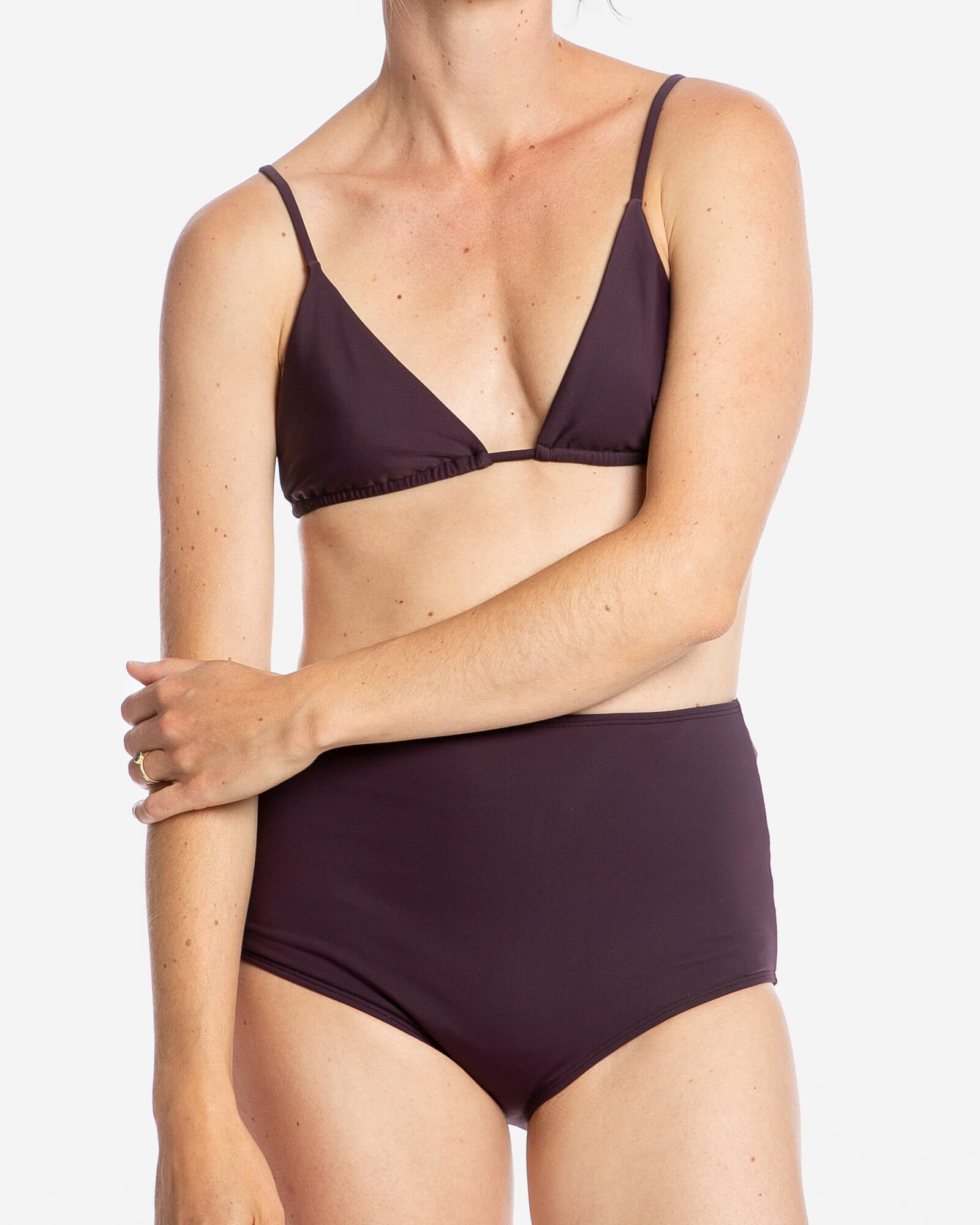 Triangle Bikini Top aubergine