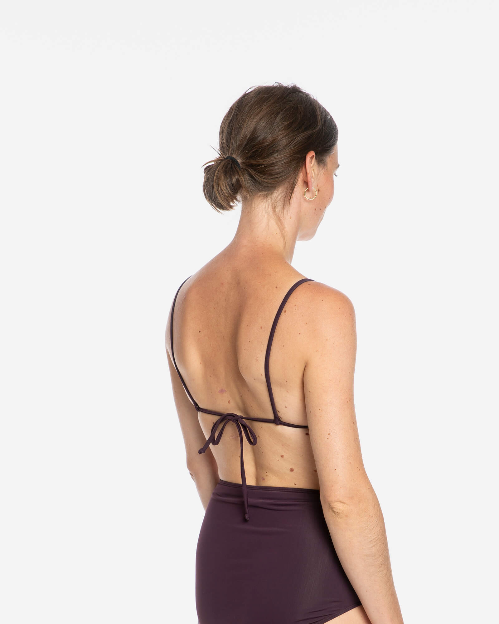 Triangle Bikini Top aubergine