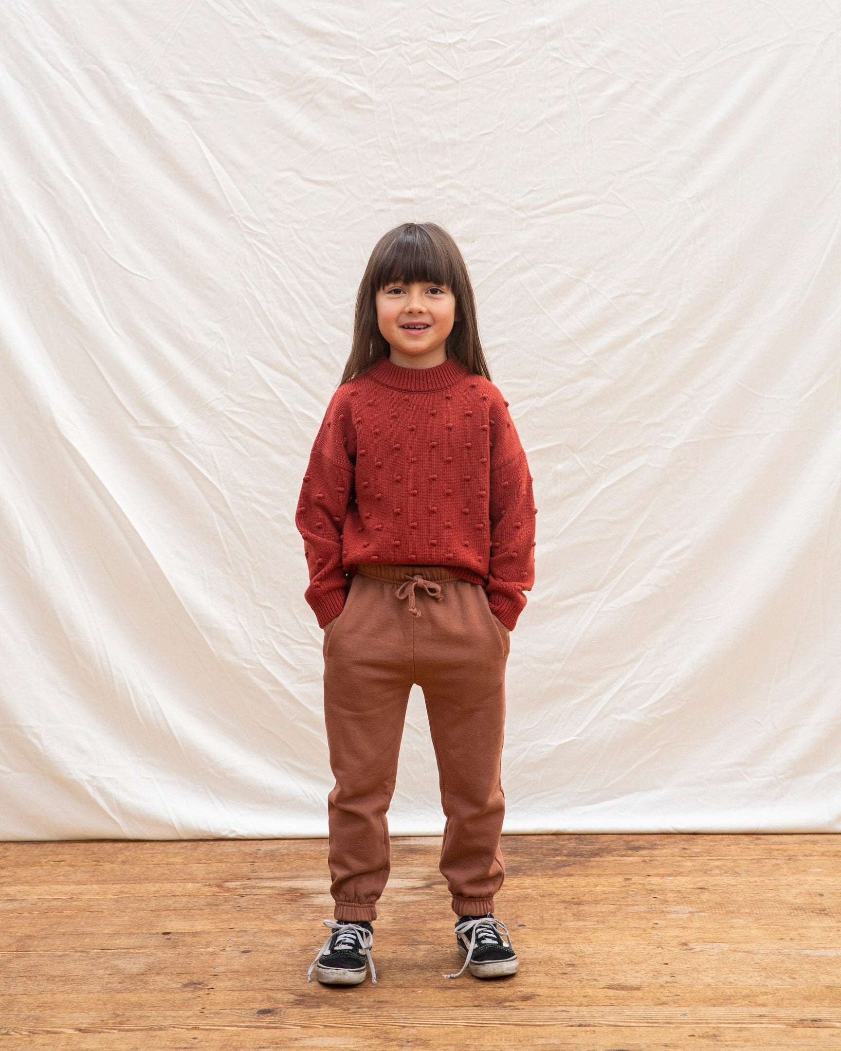 Bobble Sweater Kids oxide red