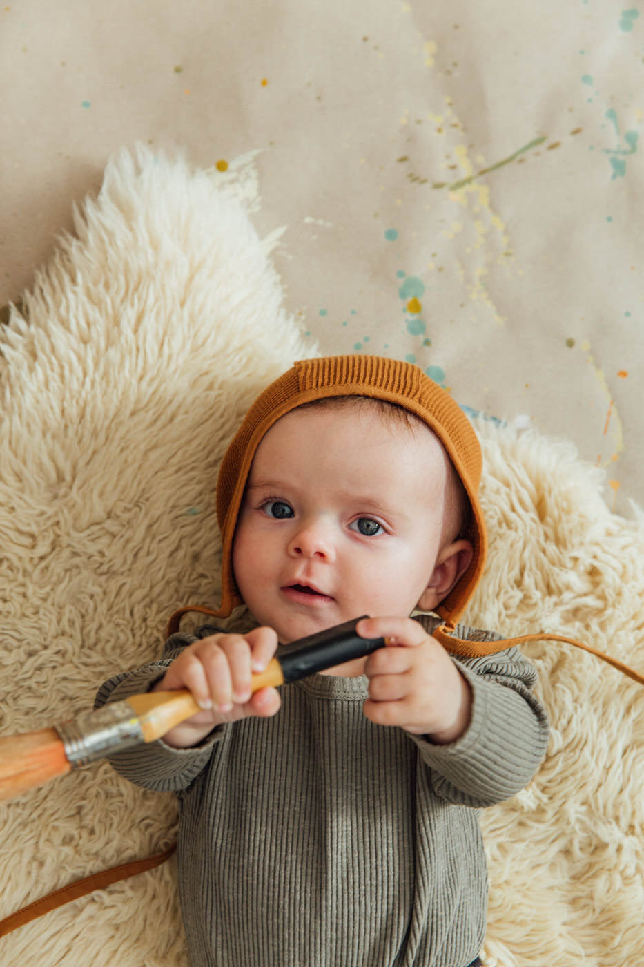 Bonnet Baby olive