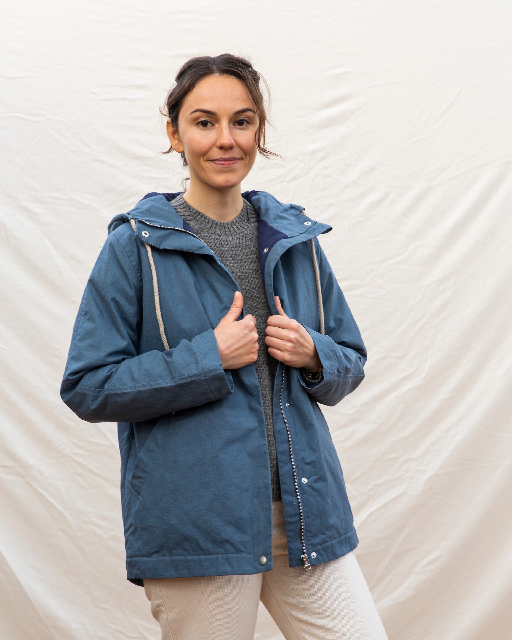 Waxed cotton rain on sale jacket