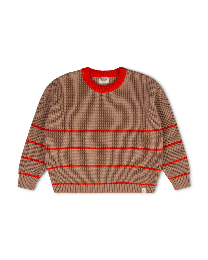 Essential Sweater poppy stripes