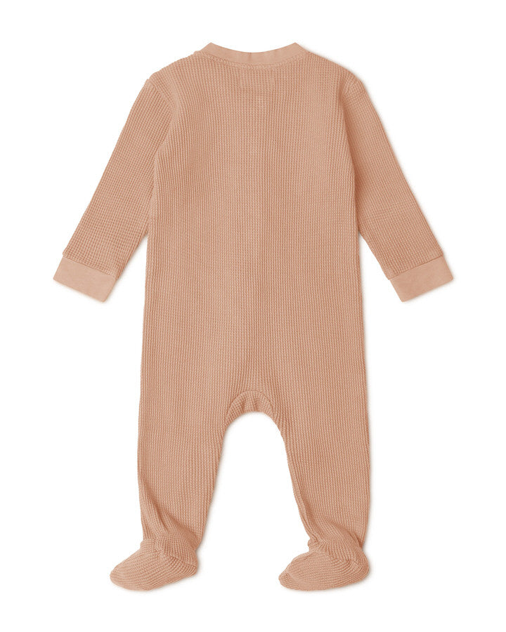 Basic Footed Pajama terracotta