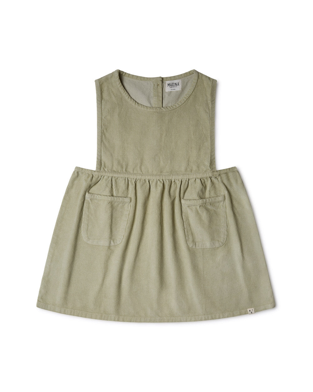 Nora Pinafore Dress icelandic moss